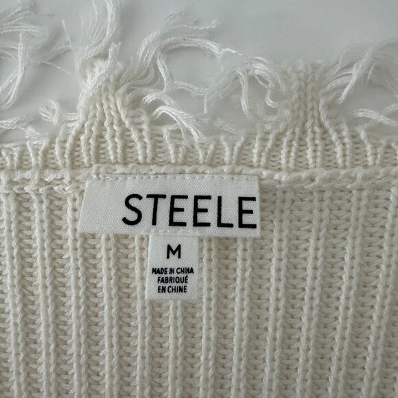 Steele Cream Montreux Sweater NWT, Size M - Picture 14 of 17